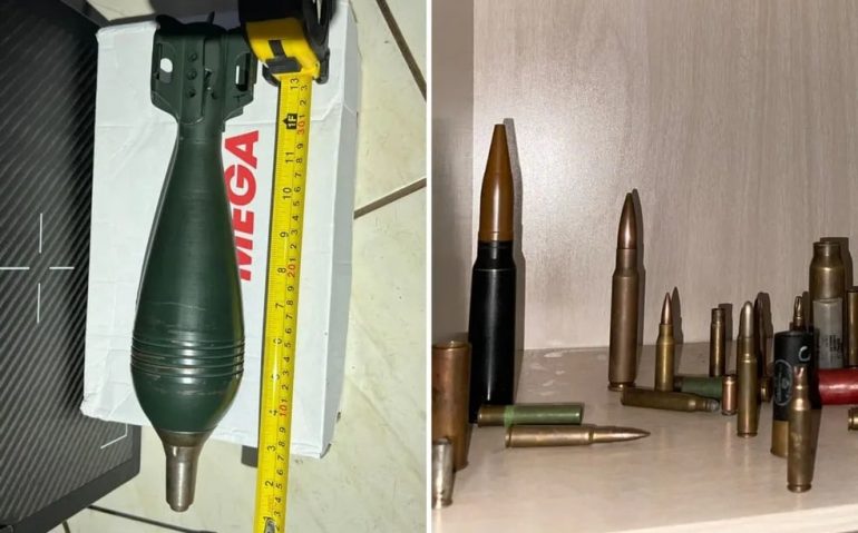 Granadas e munições foram encontradas na casa de suspeito de planejar atentado terrorista contra colegas de trabalho em uma empresa de Jataí, Goiás — Foto: Divulgação/Polícia Federal