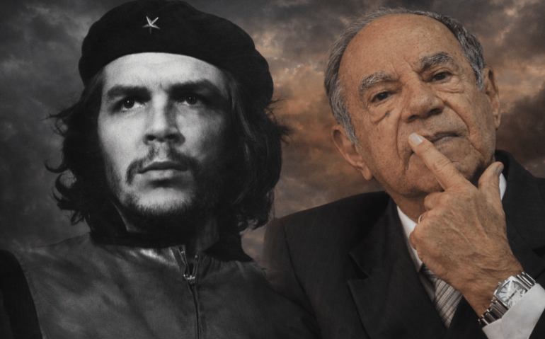 Ernesto "Che" Guevara (esq.) e Carlos Alberto Brilhante Ustra (dir.)