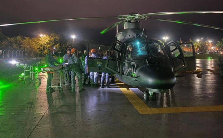 Helicóptero EB resgate SP