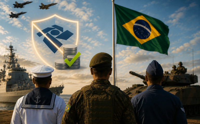 Isenção IR para militares avança no Congresso (Imagem ilustrativa, gerada por IA)