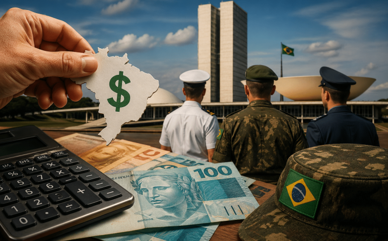 Isenção IR para militares avança no Congresso (Imagem ilustrativa, gerada por IA)