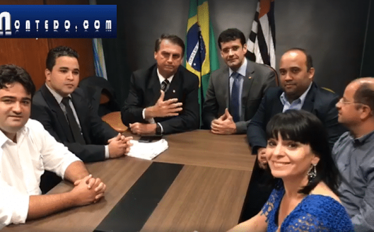 Kelma Costa em reunião com Bolsonaro e aliados em dezembro de 2017 (Arquivo do blog)