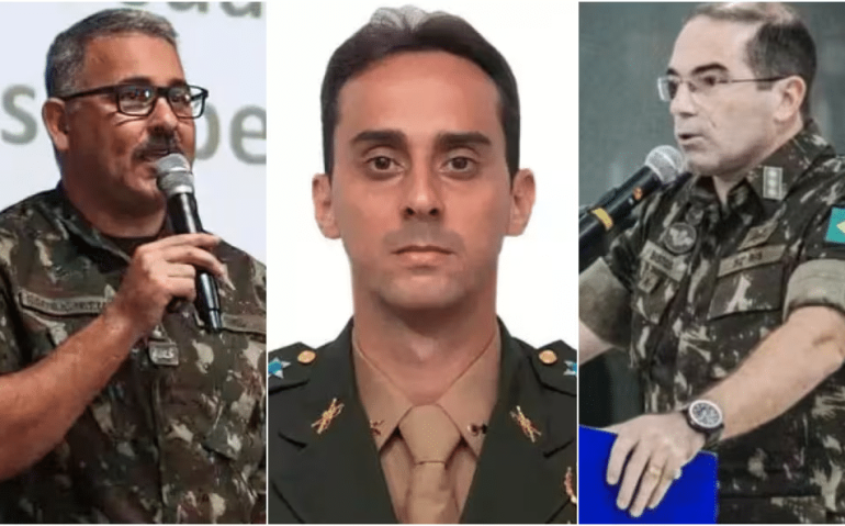 Coronel Bernardo Romão Corrêa Netto, Tenente-coronel Sérgio Ricardo Cavaliere de Medeiros e coronel Fabrício Moreira Bastos