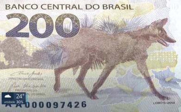LOBO GUARÁ NOTA DE 200