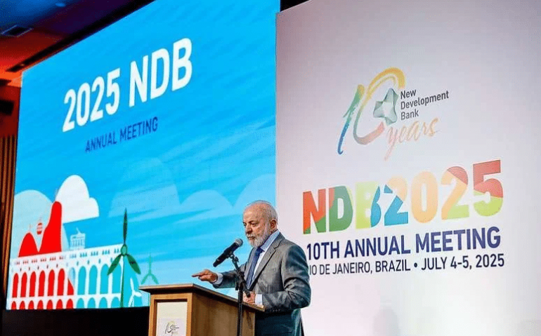 Lula diz que ONU 'não é capaz de fazer um acordo de paz para parar o genocídio do exército israelense que mata mulheres e crianças inocentes em casa" Foto: Ricardo Stuckert