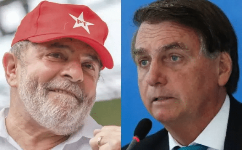 O ex-presidente Lula (e) e o presidente Jair Bolsonaro Isac Nóbrega/PR; Ricardo Stuckert/Instituto Lula