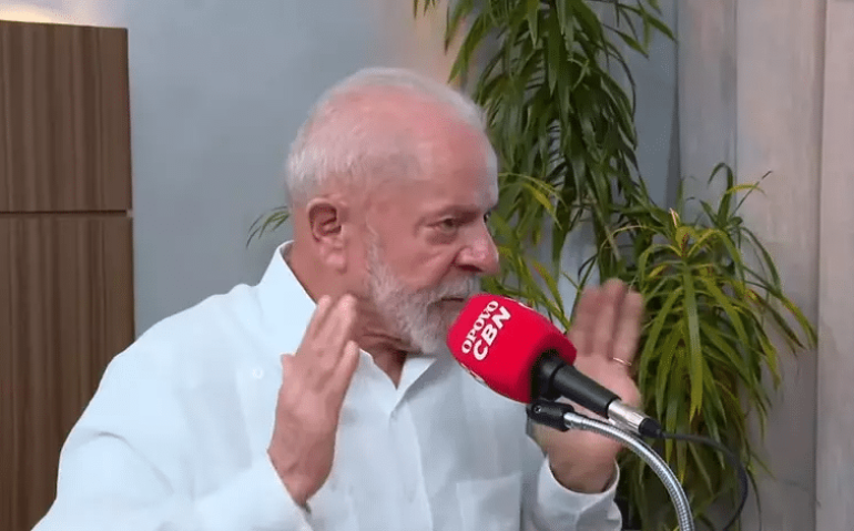 O presidente Lula durante entrevista à rádio O Povo/CBN de Fortaleza, realizada nesta sexta-feira, 11 de outubro de 2024 – Foto: Reprodução