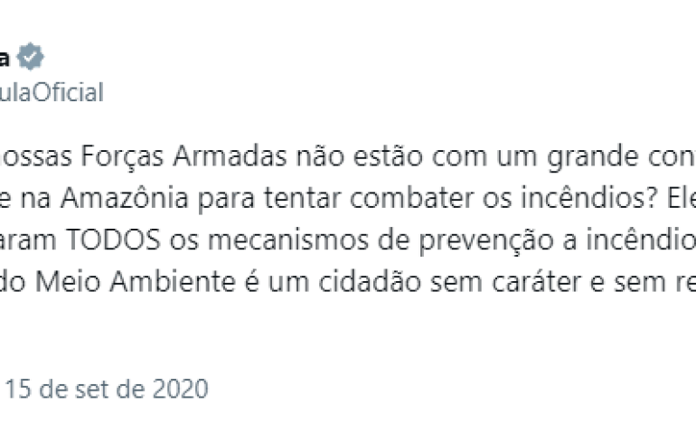 Lula pantanal forças armadas