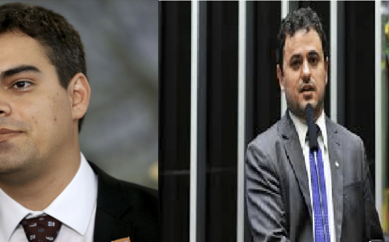 Deputados Tiago Mitraud (esq.) e Glauber Braga