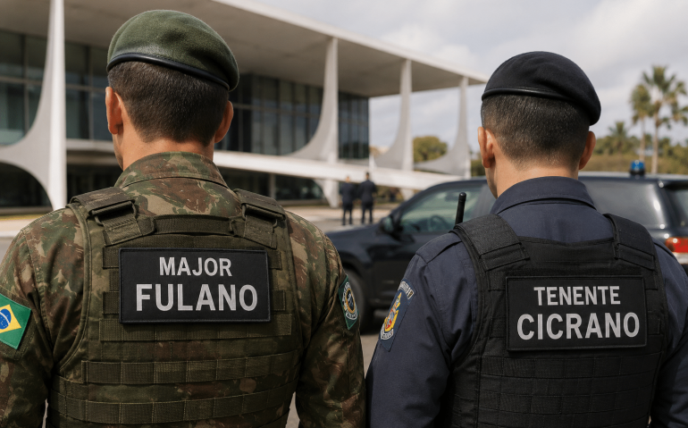 GSI nomeia Major 'fulano' e tenente 'cicrano' - Imagem ilustrativa, gerada por IA