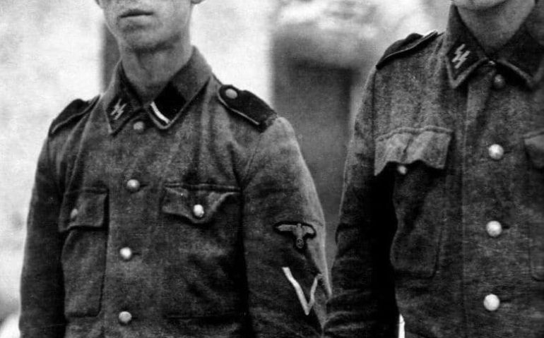 Meninos soldados do exército nazista