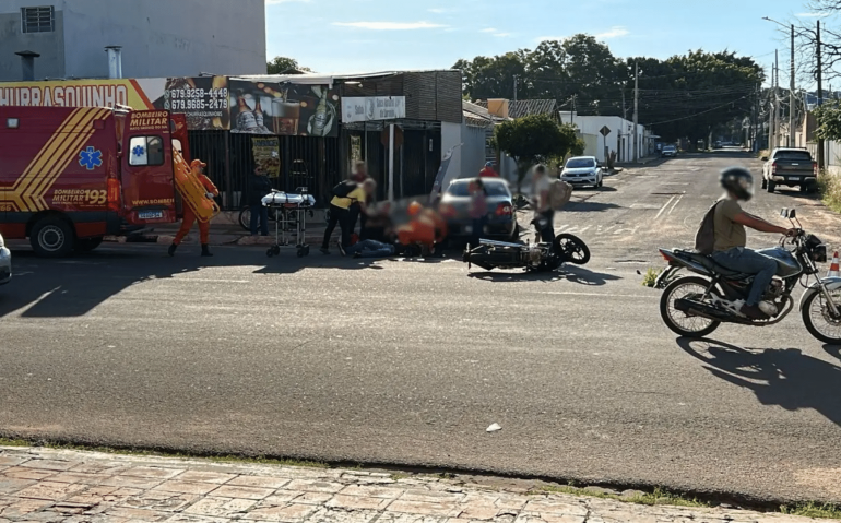 Militar acidentado de moto em Campo Grande - Imagem: Midia Max
