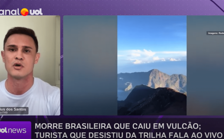 Militar da FAB fala sobre vulcão na Indonésia