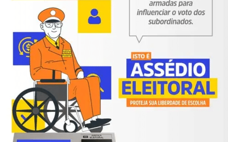 Militar em cadeira de rodas assédio eleitoral