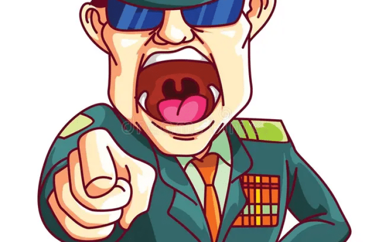 Militar furioso