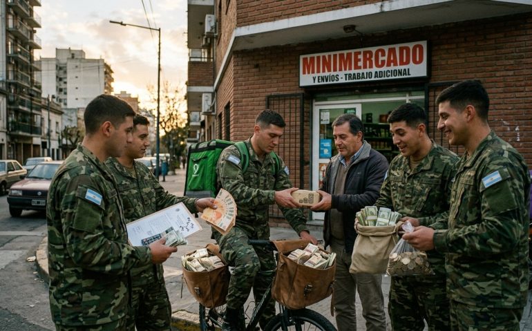 Militares argentinos recebem aumento e autorização para segundo emprego