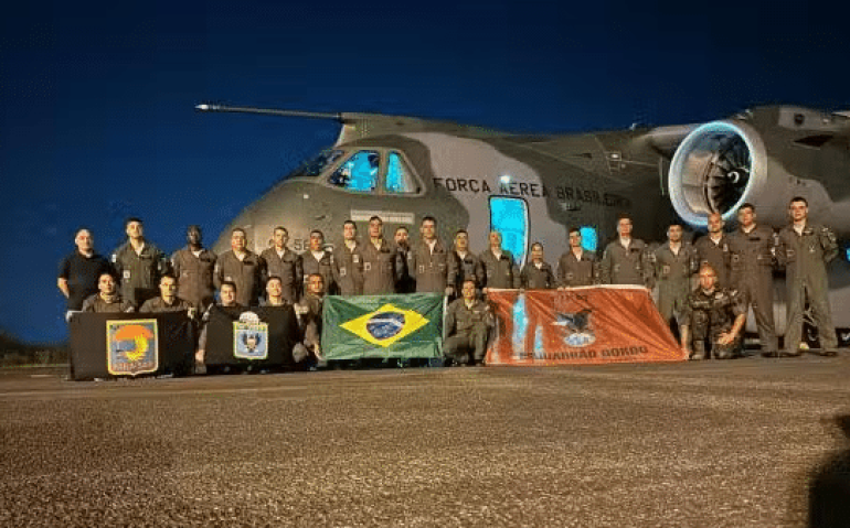 Esquadrões Gordo, Zeus e PARA-SAR da FAB participaram do exercício Storm Flag da Força Aérea dos EUA. Foto: Esquadrão Zeus/FAB/Divulgação.