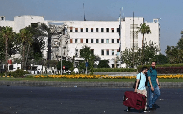 De acordo com as Forças Armadas israelenses, as investidas são uma resposta a embates entre soldados sírios e drusos - (crédito: LOUAI BESHARA / AFP)