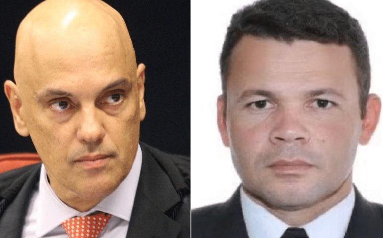 Moraes e tenente-coronel Rafaeç Martins Oliveira