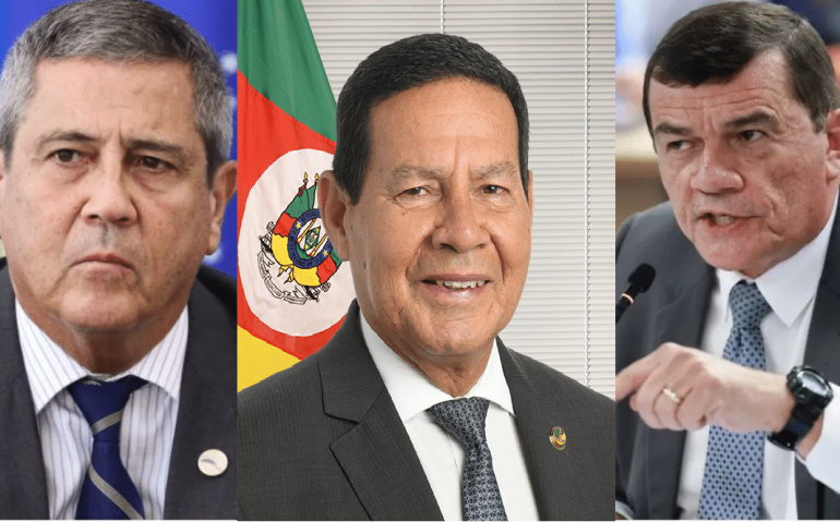 Mourão, Braga Netto e Paulo Sérgio
