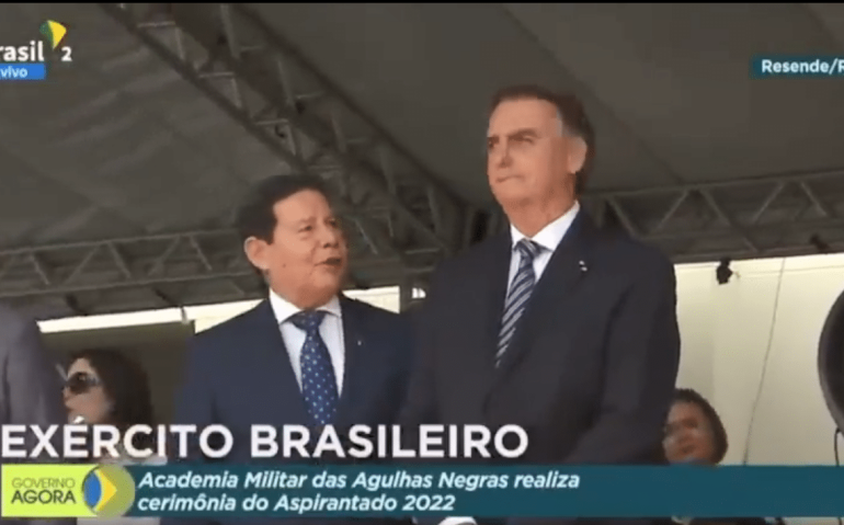 Mourão e Bolsonaro na AMAN
