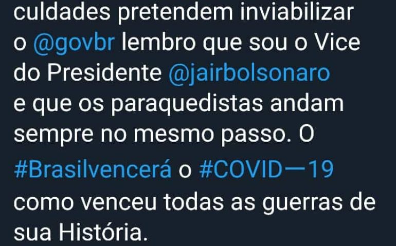 Mourão twit