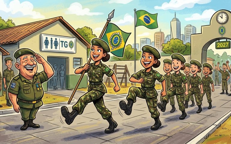 Mulheres nos Tiro de Guerra em 2027
