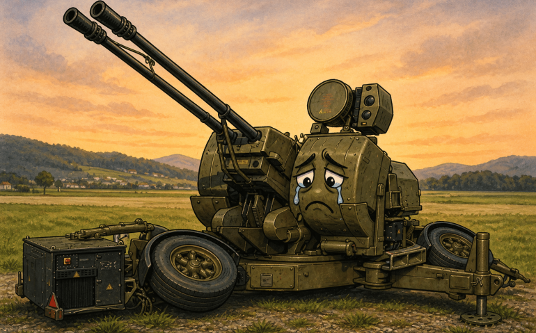 Oerlikon se despede do Exército (Imagem ilustrativa, gerada por IA)