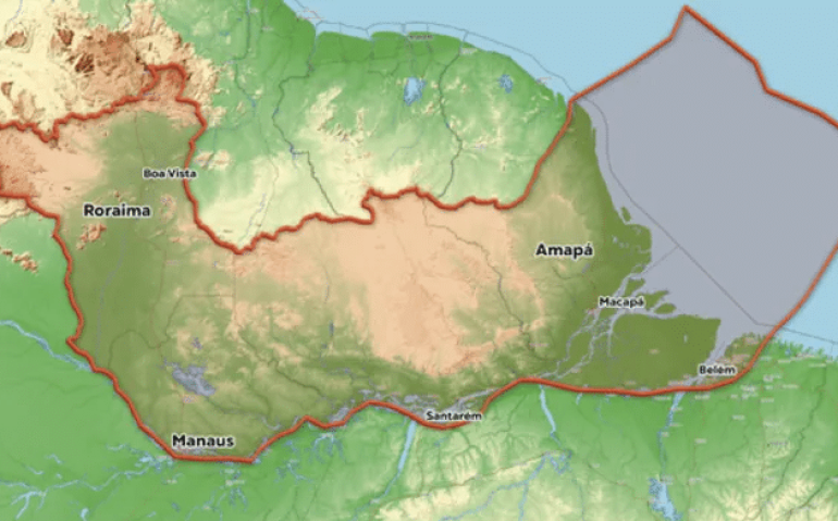 Operação Atlas - área de abrangência