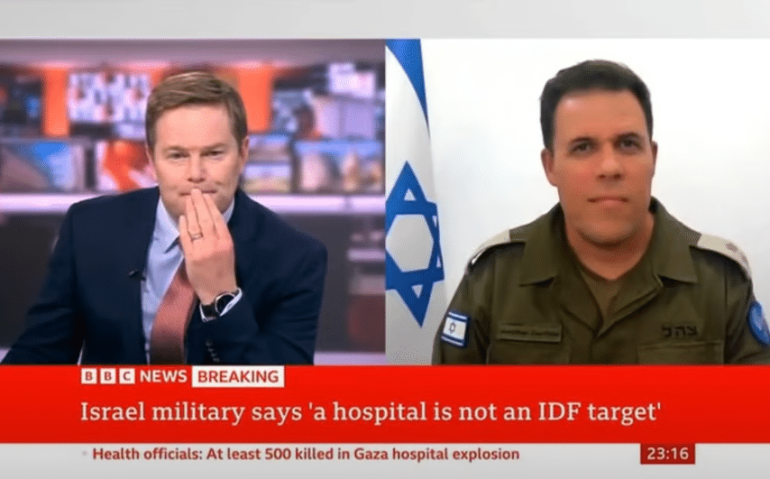 POrfta voz de Israel rebate BBC