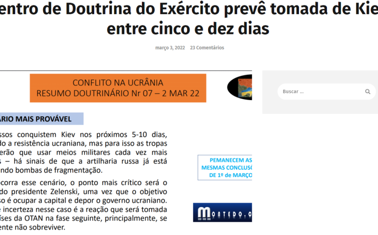 PREVISÃO CDOUTEX RÚSSIA x UCRÂNIA