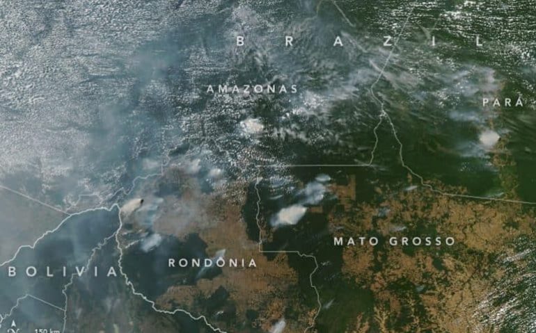 QUEIMADA IMAGEM SATÉLITE DA NASA