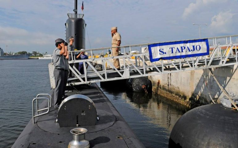 Rear-Admiral-Sinclair-Harris-Commander-U.S.-Naval-Forces-Southern-Command-Commander-U.S.-4th-Fleet-is-rendered-honors-from-Brazilian-Commander-Officer-of-BNS-Tapajo-S-33.
