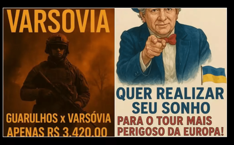 Publicações dos recrutadores nas redes sociais divulgando a viagem. — Foto: Reprodução