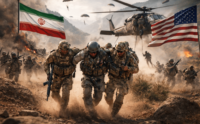 Resgate de piloto americano no Irã (Imagem ilustrativa, gerada por IA)