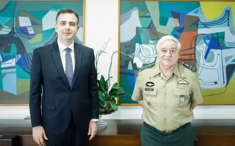 Rodrigo Pacheco e presidente do STM (Divulgação STM)