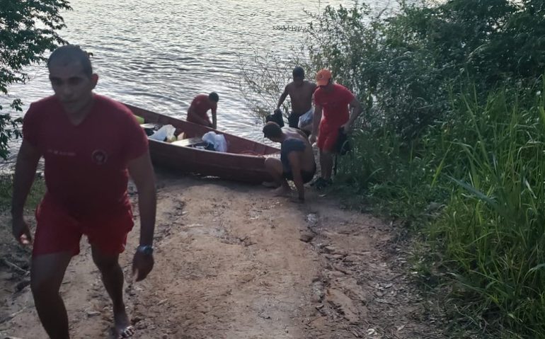 Afogamento foi no fim da tarde, informou assessoria dos Bombeiros — Foto: Bombeiros/Divulgação