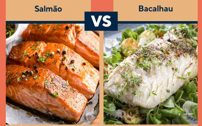 Salmão e bacalhau