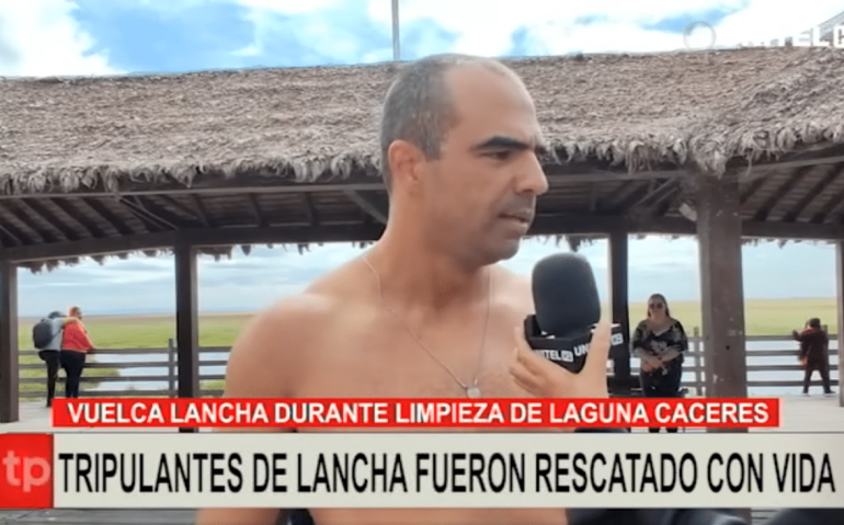 Arthur Vinícius Oliveira Tito visitava com familiares a Laguna de Cáceres, quando uma embarcação civil boliviana, com dois ocupantes a bordo, colidiu com um camalote e naufragou  (Reprodução: Puerto Suarez United)