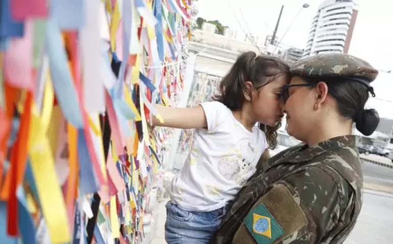 Sargento Bahia é mãe de Ana Lívia, hoje com 5 anos de idade (Wagner Santana / O Liberal)