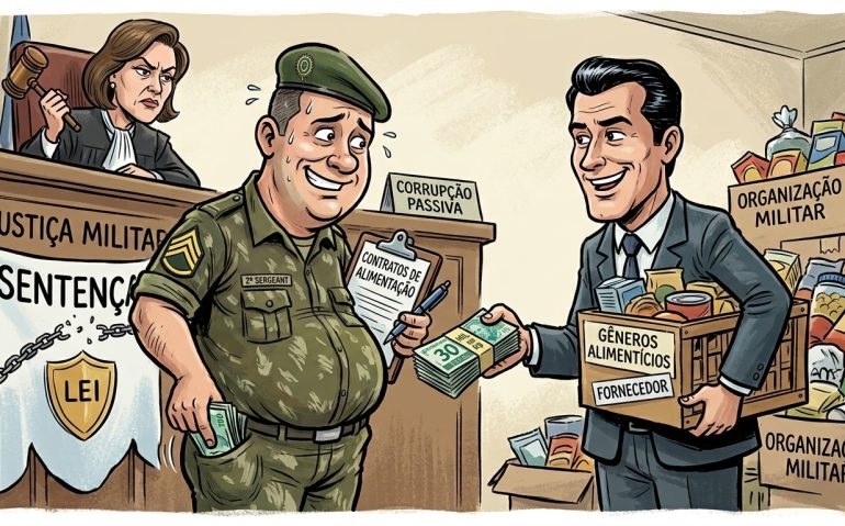 Sargento recebeu suborno de fornecedor