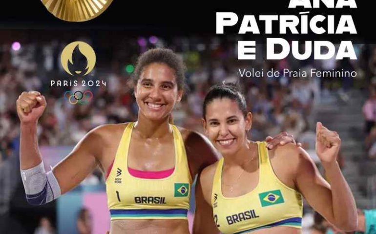Sargentos Ana Patrícia e Duda ouro vôlei de praia