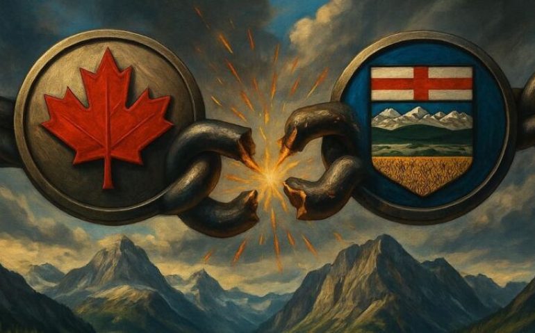 Publicação de separatistas de Alberta nas redes sociais