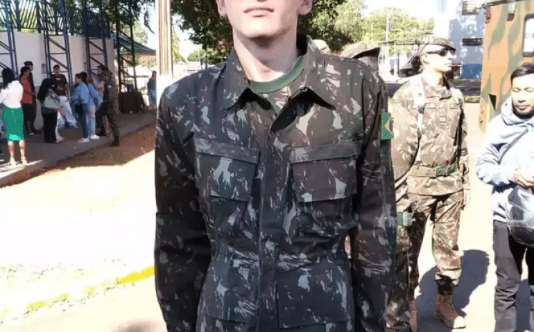 Soldado Dhiogo Melo Rodrigues (19),  do CMO (Comando Militar do Oeste)