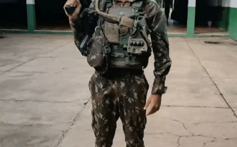 Soldado Vinicius, morto em acidente de moto em Assis Brasil