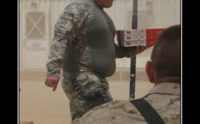 Soldado americano obeso