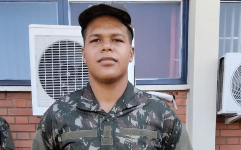 O soldado Thienry dos Santos Pascoal morreu durante treinamento