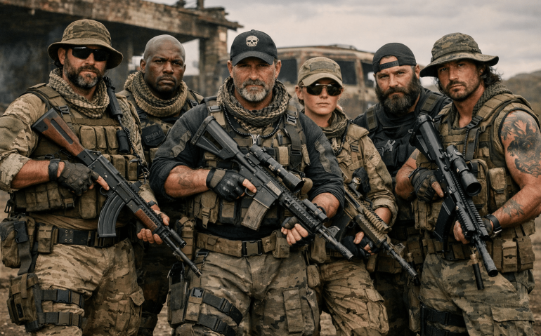 Mercenários, os "soldados da fortuna" Imagem gerada por IA