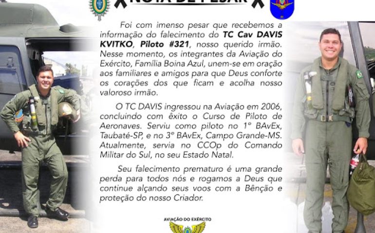 O CIAvEx emitiu nota de pesar pelo falecimento do militar (Reprodução)