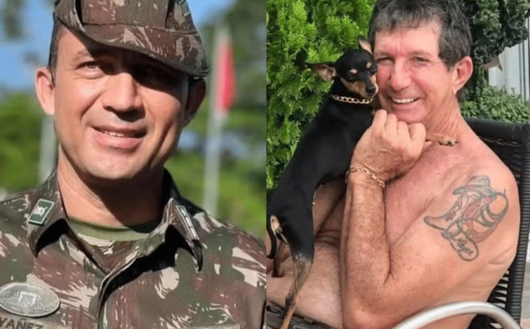 Tenente-coronel do Exército, Kleber Yanez do Nascimento é suspeito de matar o sogro Diogenio Mayer, de 69 anos — Foto: Reprodução